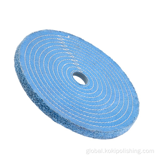 Cotton Polishing Wheel Blue Cloth Polishing Buffing Wheel Polishing Round Wheel Manufactory